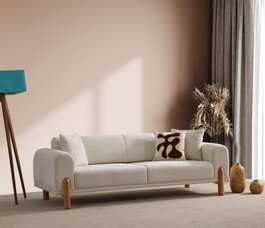 Atelier Del Sofa Lyke 3 Seater - Crema